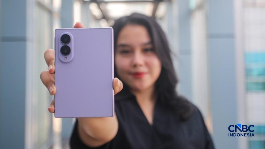 Samsung Galaxy Z Fold8. (CNBC Indonesia/Faisal Rahman)