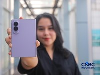 Samsung Galaxy Z Fold8. (CNBC Indonesia/Faisal Rahman)