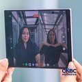 Samsung Galaxy Z Fold8. (CNBC Indonesia/Faisal Rahman)