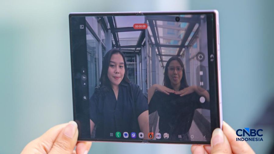 Samsung Galaxy Z Fold8. (CNBC Indonesia/Faisal Rahman)