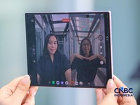 Samsung Galaxy Z Fold8. (CNBC Indonesia/Faisal Rahman)