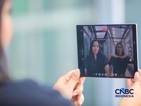 Samsung Galaxy Z Fold8. (CNBC Indonesia/Faisal Rahman)