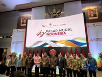 Seremoni HUT ke-49 Diaktifkannya Kembali Psar Modal RI, di Bursa Efek Indonesia, Senin, (10/8/2026). (CNBC Indonesia/Mentari Puspadini)