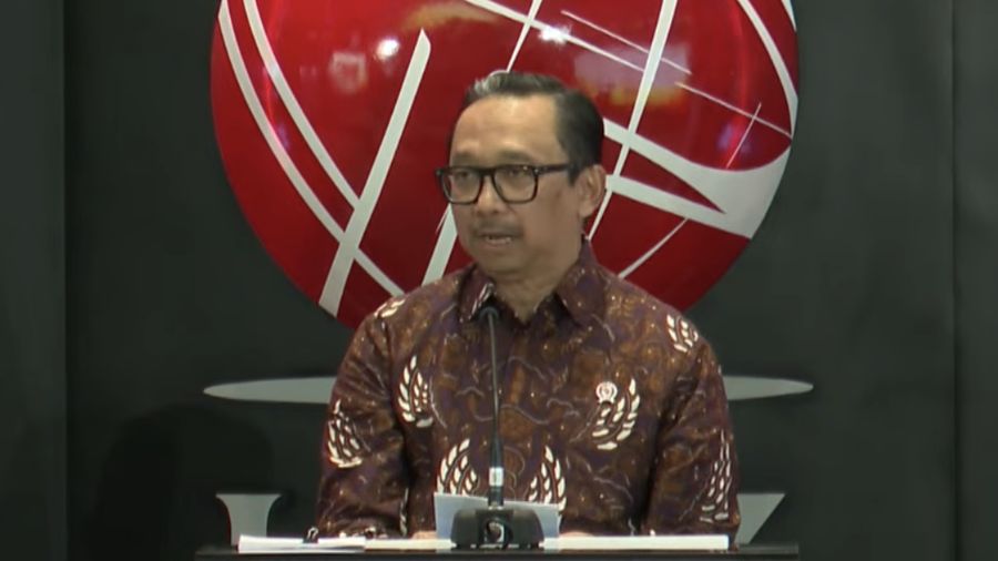 Wakil Menteri Keuangan. juda Agung saat acara Peringatan HUT ke-49 Pasar Modal Indonesia dan Peluncuran Produk ETF Emas, Senin (10/8/2026). (YouTube/OJK)