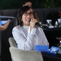 Acting CEO PT Home Credit Indonesia, Sylvia Lazuarni saat menyampaikan pemaparan dalam Multifinance CEO Gathering 2026 di Jakarta, Selasa (11/8/2026). (CNBC Indonesia/Tri Susilo)