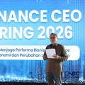 Deputi Komisioner Pengawas Lembaga Pembiayaan, Perusahaan Modal Ventura, Lembaga Keuangan Mikro dan Lembaga Jasa Keuangan lainnya, OJK, Jasmi saat menyampaikan pemaparan dalam Multifinance CEO Gathering 2026 di Jakarta, Selasa (11/8/2026). (CNBC Indo