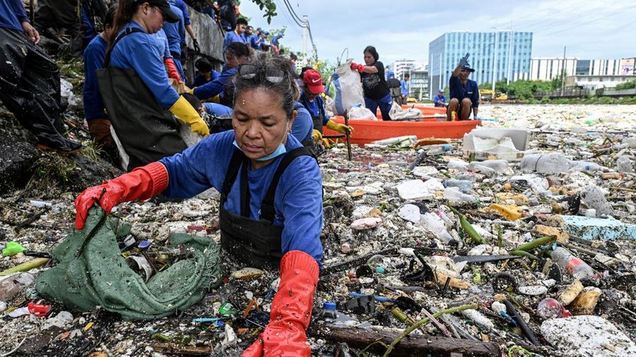 Eva Mangunay, 62, bagian dari Departemen Lingkungan Hidup dan Sumber Daya Alam (DENR),