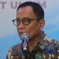 Kepala Eksekutif Pengawas Perbankan OJK, Dian Ediana Rae saat doorstop usai acara UMKM Finance Summit 2026 dengan tema "Penguatan Akses Pembiayaan dan Ekosistem UMKM di Birawa Assembly Hall, Hotel Bidakara Jakarta, Selasa (11/8/2026). (CNBC Indonesia