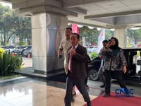 Menteri ESDM Bahlil Lahadalia datangi Kantor Menteri Keuangan, Purbaya Yudhi Sadewa, Selasa (11/8/2026). (CNBC Indonesia/Firda Dwi Muliawati)
