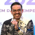 Menteri UMKM, Maman Abdurrahman saat doorstop usai acara UMKM Finance Summit 2026 dengan tema "Penguatan Akses Pembiayaan dan Ekosistem UMKM di Birawa Assembly Hall, Hotel Bidakara Jakarta, Selasa (11/8/2026). (CNBC Indonesia/Muhammad Sabki)