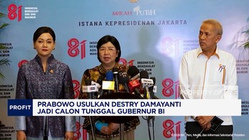 Prabowo Usulkan Destry Damayanti Jadi Calon Tunggal Gubernur BI