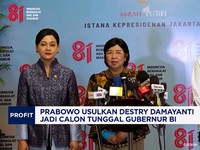 Prabowo Usulkan Destry Damayanti Jadi Calon Tunggal Gubernur BI