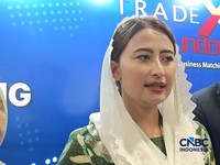 Wakil Menteri Perdagangan (Wamendag) Dyah Roro Esti Widya Putri dalam acara Indonesia F&B Trade Promotion Forum di Auditorium Kemendag, Jakarta, Selasa (11/8/2026). (CNBC Indonesia/Martyasari Rizky)