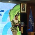 Wakil Menteri Perdagangan (Wamendag) Dyah Roro Esti Widya Putri dalam acara Indonesia F&B Trade Promotion Forum di Auditorium Kemendag, Jakarta, Selasa (11/8/2026). (CNBC Indonesia/Martyasari Rizky)