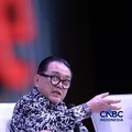 Chairman Indonesia Mining Institute, Prof. Irwandy Arif saat menyampaikan pemaparan dalam Mindialogue dengan tema Komoditas untuk Negeri: Strategi Penguatan Cadangan Mineral untuk Stabilitas dan Kedaulatan Ekonomi RI di Jakarta, Rabu (12/8/2026). (CN