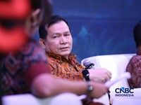 Deputi Bidang ESDM, Kemenko Perekonomian RI, Elen Setiadi saat menyampaikan pemaparan dalam Mindialogue dengan tema Komoditas untuk Negeri: Strategi Penguatan Cadangan Mineral untuk Stabilitas dan Kedaulatan Ekonomi RI di Jakarta, Rabu (12/8/2026). (