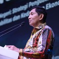 Direktur Utama MIND ID, Maroef Sjamsoeddin saat menyampaikan sambutan dalam Mindialogue dengan tema Komoditas untuk Negeri: Strategi Penguatan Cadangan Mineral untuk Stabilitas dan Kedaulatan Ekonomi RI di Jakarta, Rabu (12/8/2026). (CNBC Indonesia/T