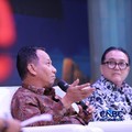 Dirjen Minerba, Kementerian ESDM RI, Tri Winarno saat menyampaikan pemaparan dalam Mindialogue dengan tema Komoditas untuk Negeri: Strategi Penguatan Cadangan Mineral untuk Stabilitas dan Kedaulatan Ekonomi RI di Jakarta, Rabu (12/8/2026). (CNBC Indo