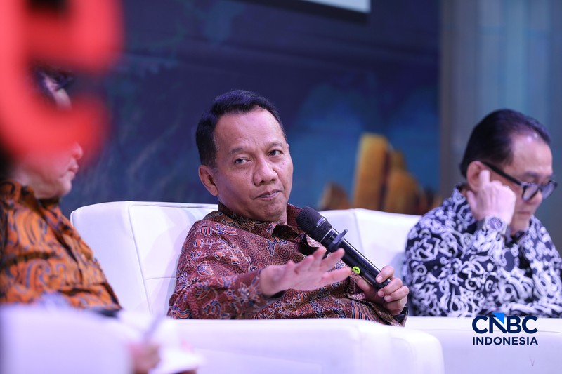 Suasana acara Mindialogue dengan tema &ldquo;Komoditas untuk Negeri: Strategi Penguatan Cadangan Mineral untuk Stabilitas dan Kedaulatan Ekonomi RI&rdquo; di Jakarta, Rabu (12/8/2026). (CNBC Indonesia/Tri Susilo)