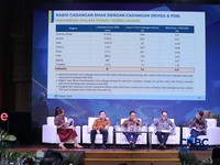 Suasana acara Mindialogue dengan tema Komoditas untuk Negeri: Strategi Penguatan Cadangan Mineral untuk Stabilitas dan Kedaulatan Ekonomi RI di Jakarta, Rabu (12/8/2026). (CNBC Indonesia/Tri Susilo)
