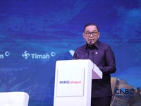 Wakil Menteri Investasi dan Hilirisasi/Wakil Kepala BKPM, Todotua Pasaribu saat menyampaikan pemaparan dalam Mindialogue dengan tema Komoditas untuk Negeri: Strategi Penguatan Cadangan Mineral untuk Stabilitas dan Kedaulatan Ekonomi RI di Jakarta, Ra
