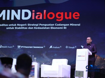 Wakil Menteri Investasi dan Hilirisasi/Wakil Kepala BKPM, Todotua Pasaribu saat menyampaikan pemaparan dalam Mindialogue dengan tema Komoditas untuk Negeri: Strategi Penguatan Cadangan Mineral untuk Stabilitas dan Kedaulatan Ekonomi RI di Jakarta, Ra