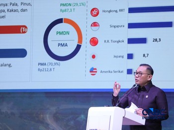 Wakil Menteri Investasi dan Hilirisasi/Wakil Kepala BKPM, Todotua Pasaribu saat menyampaikan pemaparan dalam Mindialogue dengan tema Komoditas untuk Negeri: Strategi Penguatan Cadangan Mineral untuk Stabilitas dan Kedaulatan Ekonomi RI di Jakarta, Ra