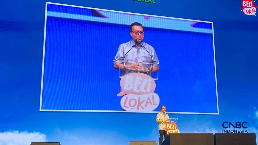 Deputi Bidang Koordinasi Pemberdayaan Ekonomi Masyarakat dan Pelindungan Pekerja Migran Kemenko Pemberdayaan Masyarakat, Leontinus Alpha Edison dalam acara Perayaan Kolaborasi Beli LokalTokopediadan TikTok Shop Indonesia, di Jakarta, Kamis (13/8/2026