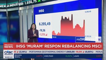 Hasil Rebalancing MSCI Dirilis, IHSG Anjlok Lebih Dari 1%