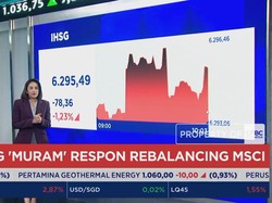 Hasil Rebalancing MSCI Dirilis, IHSG Anjlok Lebih Dari 1%