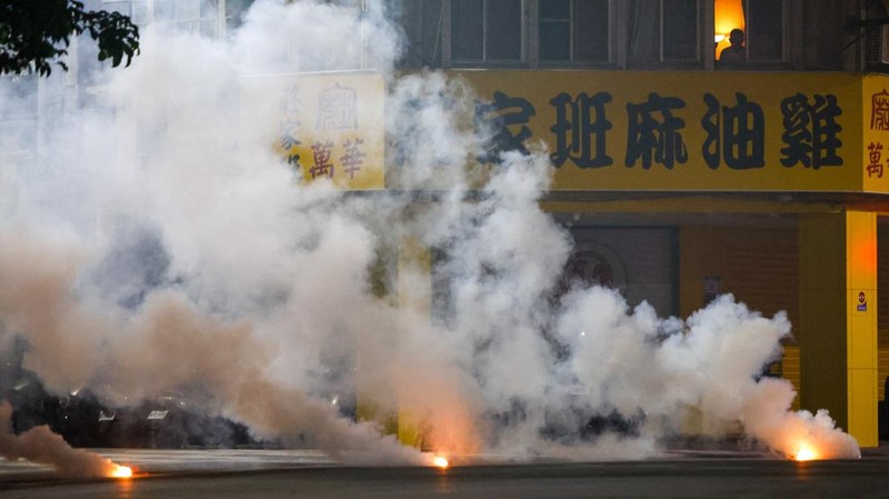 Latihan yang merupakan bagian dari latihan militer tahunan Han Kuang di Taipei< taiwam, Kamis (13/8/2026). (REUTERS/Ann Wang)