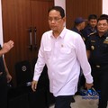 Menteri Keuangan, Purbaya Yudhi Sadewa saat Konferensi Pers Penindakan Penyelundupan Ekspor Emas KPU Bea dan Cukai Tipe C Soekarno-Hatta, di Aula Gedung B KPU Bea dan Cukai Soekarno Hatta, Tangerang, Banten, Kamis (13/8/2026). (CNBC Indonesia/Muhamma