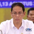 Menteri Keuangan, Purbaya Yudhi Sadewa saat Konferensi Pers Penindakan Penyelundupan Ekspor Emas KPU Bea dan Cukai Tipe C Soekarno-Hatta, di Aula Gedung B KPU Bea dan Cukai Soekarno Hatta, Tangerang, Banten, Kamis (13/8/2026). (CNBC Indonesia/Muhamma