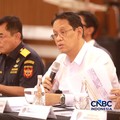 Menteri Keuangan, Purbaya Yudhi Sadewa saat Konferensi Pers Penindakan Penyelundupan Ekspor Emas KPU Bea dan Cukai Tipe C Soekarno-Hatta, di Aula Gedung B KPU Bea dan Cukai Soekarno Hatta, Tangerang, Banten, Kamis (13/8/2026). (CNBC Indonesia/Muhamma