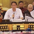 Menteri Keuangan, Purbaya Yudhi Sadewa saat Konferensi Pers Penindakan Penyelundupan Ekspor Emas KPU Bea dan Cukai Tipe C Soekarno-Hatta, di Aula Gedung B KPU Bea dan Cukai Soekarno Hatta, Tangerang, Banten, Kamis (13/8/2026). (CNBC Indonesia/Muhamma