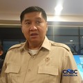 Menteri PKP Maruarar Sirait di kantor BPS, Kamis malam (13/8/26). (CNBC Indonesia/Ferry Sandi)