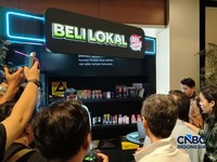 Perayaan Kolaborasi Beli Lokal Tokopedia dan TikTok Shop Indonesia, di Jakarta, Kamis (13/8/2026). (CNBC Indonesia/Novina)