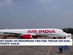 Pesawat Bawa 145 Penumpang Tiba-Tiba Terjun 300 Kaki, Pilot Positif Ganja