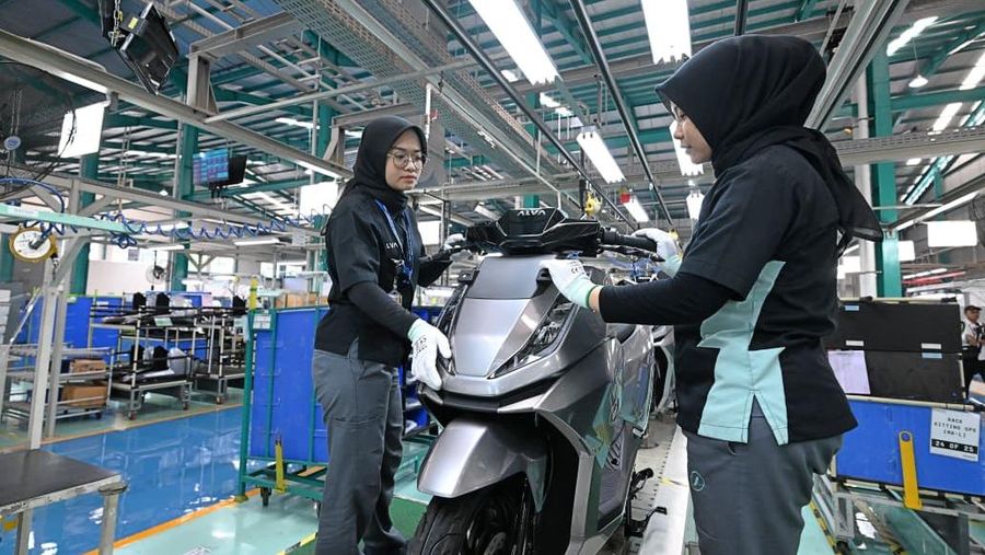 Presiden Prabowo Subianto saat acara pluncuran Motor Listrik Nasional (Molinas) pada Kamis (13/8/2026). (Dok. Sekretariat Presiden)