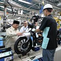 Presiden Prabowo Subianto saat acara pluncuran Motor Listrik Nasional (Molinas) pada Kamis (13/8/2026). (Dok. Sekretariat Presiden)