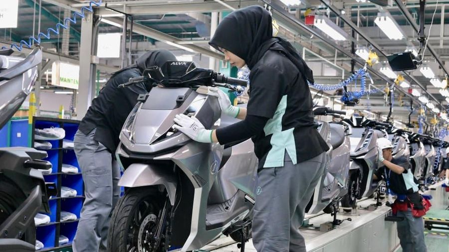 Presiden Prabowo Subianto saat acara pluncuran Motor Listrik Nasional (Molinas) pada Kamis (13/8/2026). (Dok. Sekretariat Presiden)