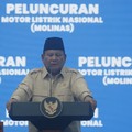 Presiden Prabowo Subianto saat acara pluncuran Motor Listriokm Nasional (Molinas) pada Kamis (13/8/2026). ((YouTube/Sekretariat Presiden)