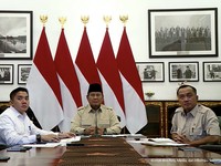 Presiden Prabowo Subianto saat Peresmian 3.395 Jembatan TNI Polri dan 3.000 Sumber Air Bersih TNI AD, Kamis (13/8/2026). (Tangkapan Layar Youtube/Sekretariat Presiden)