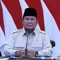 Presiden Prabowo Subianto saat Peresmian 3.395 Jembatan TNI Polri dan 3.000 Sumber Air Bersih TNI AD, Kamis (13/8/2026). (Tangkapan Layar Youtube/Sekretariat Presiden)