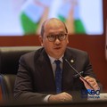 Kepala Badan Pengelola Investasi Daya Anagata Nusantara Rosan Perkasa Roeslani memberi pemaparan saat  Konferensi pers terkait RAPBN & Nota Keuangan Tahun Anggaran 2027 di Aula Cakti Buddhi Bakti, kantor pusat Direktorat Jenderal Pajak Kementerian Ke