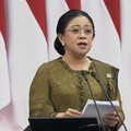 Ketua DPR RI, Puan Maharani menyampaikan pidato di Gedung Nusantara, Kompleks Parlemen Senayan, Jakarta Pusat, Jumat (14/8/2026). (YouTube/Sekretariat Presiden)