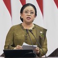 Ketua DPR RI, Puan Maharani menyampaikan pidato di Gedung Nusantara, Kompleks Parlemen Senayan, Jakarta Pusat, Jumat (14/8/2026). (YouTube/Sekretariat Presiden)