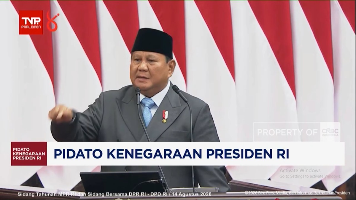 Vidato: Lengkap! Pidato Kenegaraan Prabowo di Sidang Tahunan MPR 