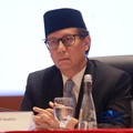 Menteri Kesehatan Budi Gunadi Sadikin memberi pemaparan saat Konferensi pers terkait RAPBN & Nota Keuangan Tahun Anggaran 2027 di Aula Cakti Buddhi Bakti, kantor pusat Direktorat Jenderal Pajak Kementerian Keuangan, Jakarta Selatan, Jumat (14/8/2026)