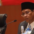 Menteri Keuangan Purbaya Yudhi Sadewa dan Menteri Koordinator Bidang Perekonomian, Airlangga Hartarto saat  Konferensi pers terkait RAPBN & Nota Keuangan Tahun Anggaran 2027 di Aula Cakti Buddhi Bakti, kantor pusat Direktorat Jenderal Pajak Kementeri